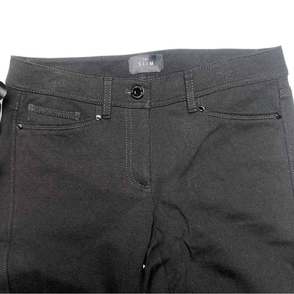 White House Black Market (WHBM) The Slim Ponte Pants Black - Picture 4 of 11